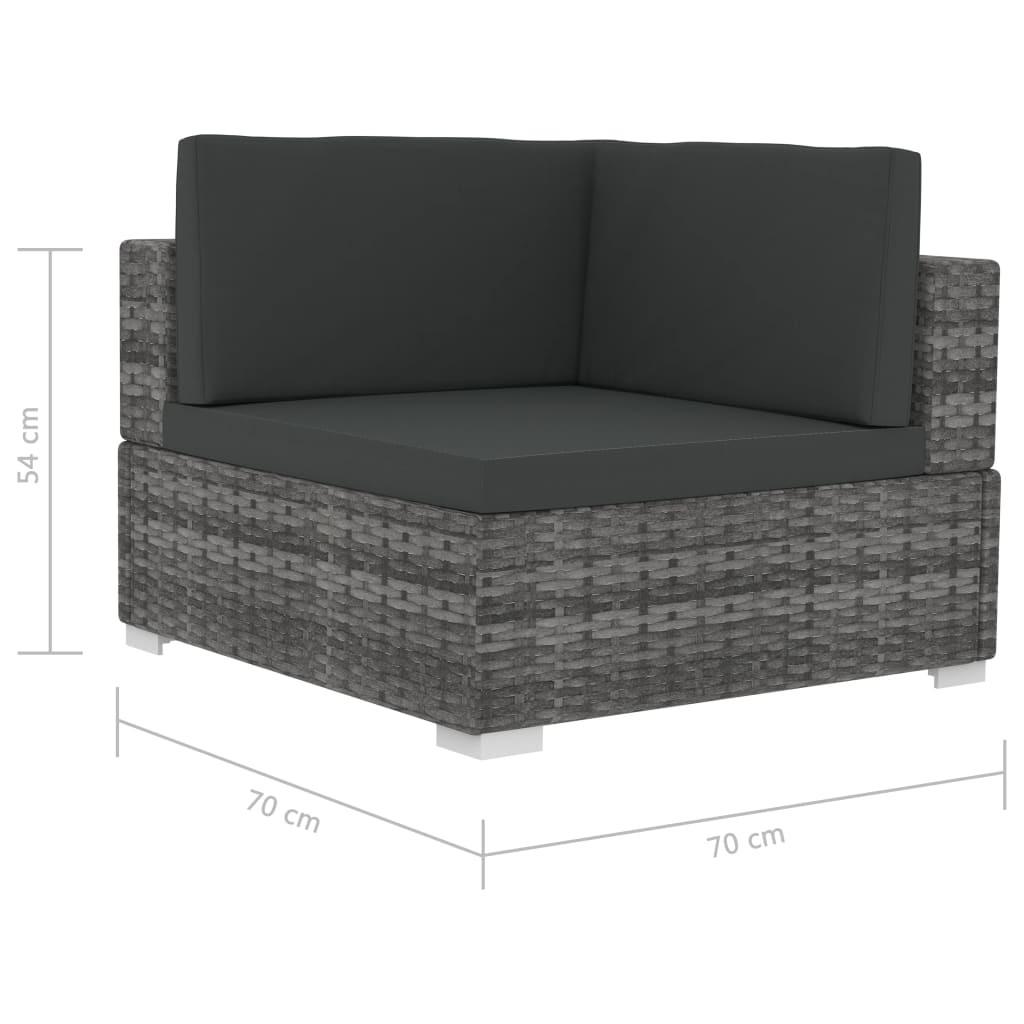VidaXL Garten-sofagarnitur poly-rattan  