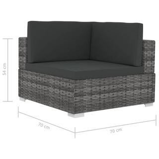 VidaXL Garten-sofagarnitur poly-rattan  