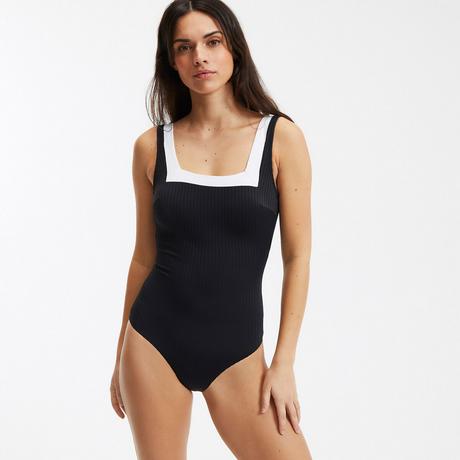 La Redoute Collections Maillot de bain 1 pièce avec détail contrastant  