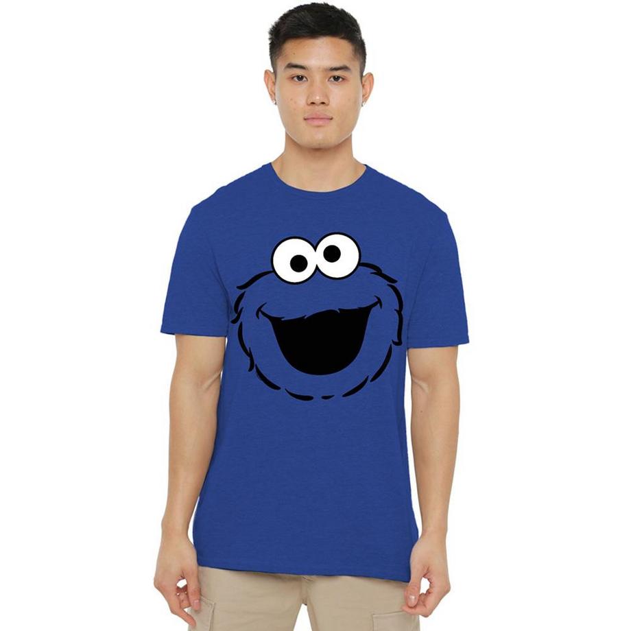 Sesame Street  Maglietta Cookie Monster Viso Intero Erica 