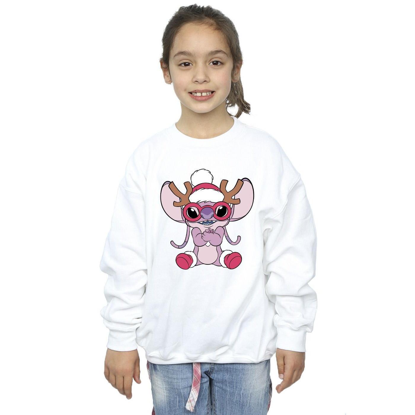 Disney  Lilo & Stitch Angel Reindeer Sweatshirt 