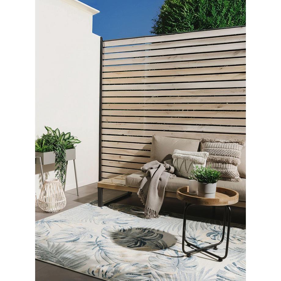 Benuta In- & Outdoor-Teppich Flora Multicolor/Cream  