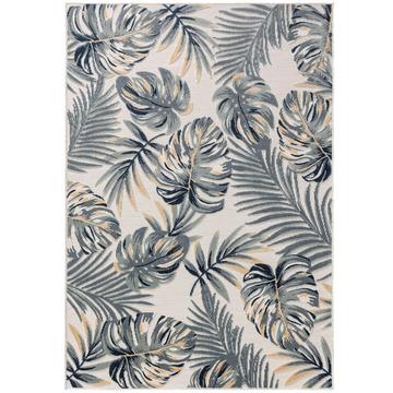 Tappeto per interno ed esterno Flora Multicolor/Crema