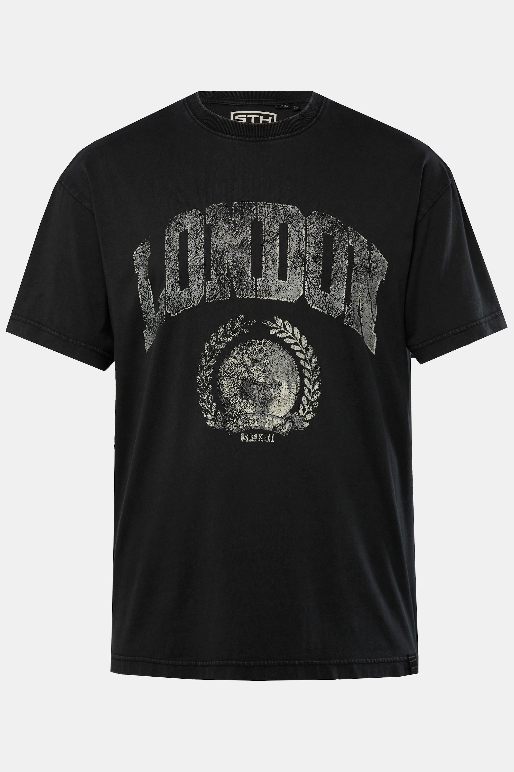 Sthuge London Vintage Look Oversized Halbarm T-Shirt  