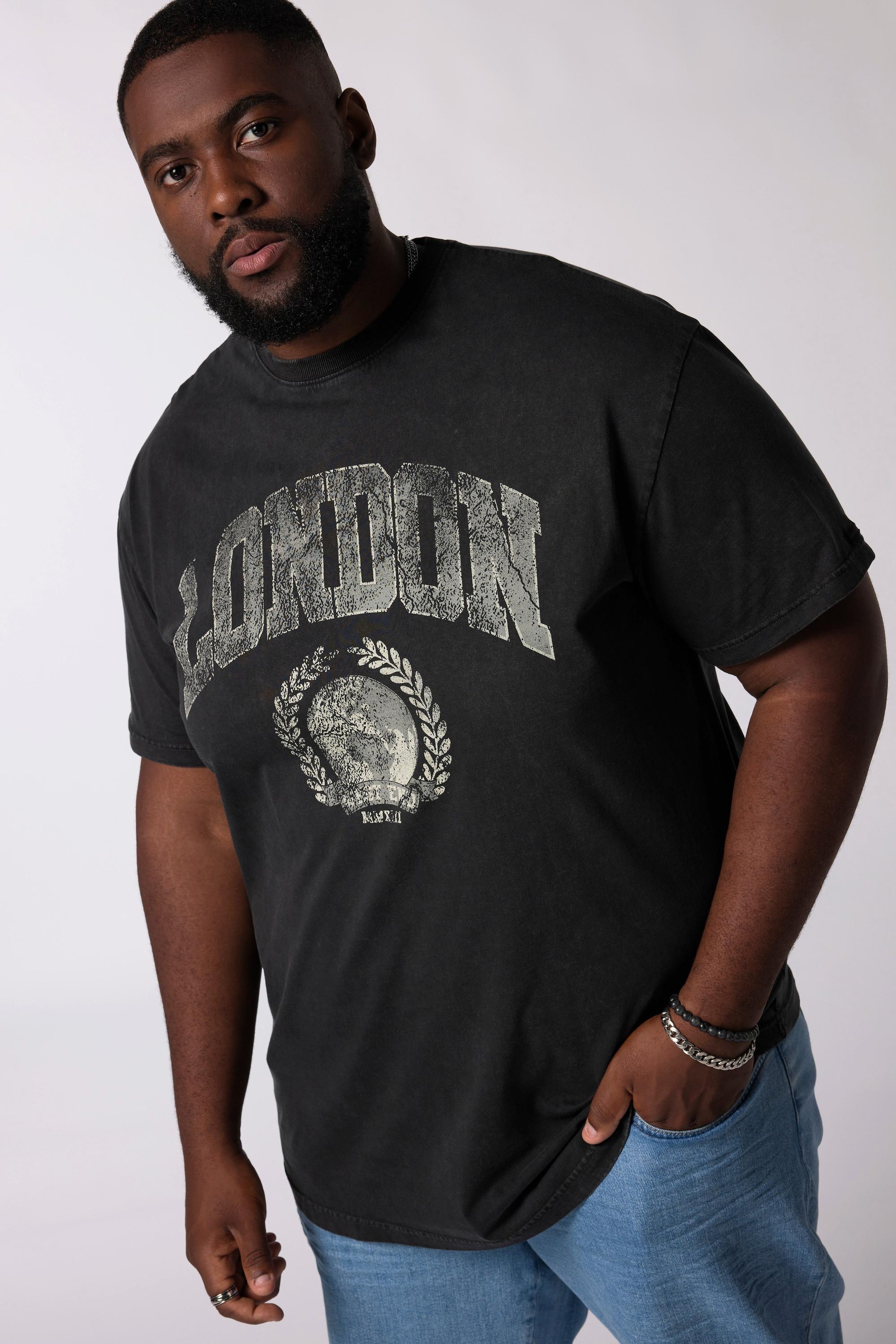 Sthuge London Vintage Look Oversized Halbarm T-Shirt  