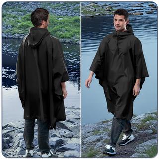 Alopini Wasserdichter Regenponcho mit Kapuze  
