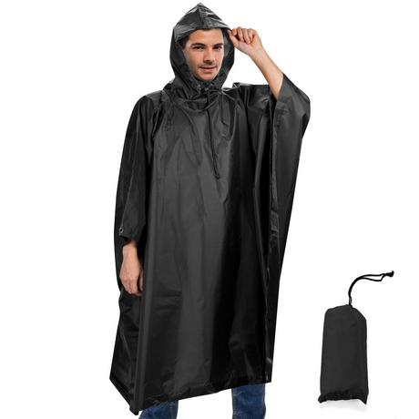 Alopini Wasserdichter Regenponcho mit Kapuze  
