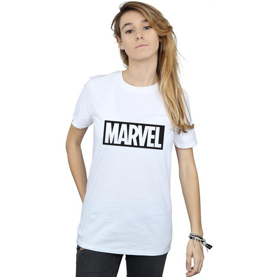 MARVEL Logo Bedrucktes T-Shirt  