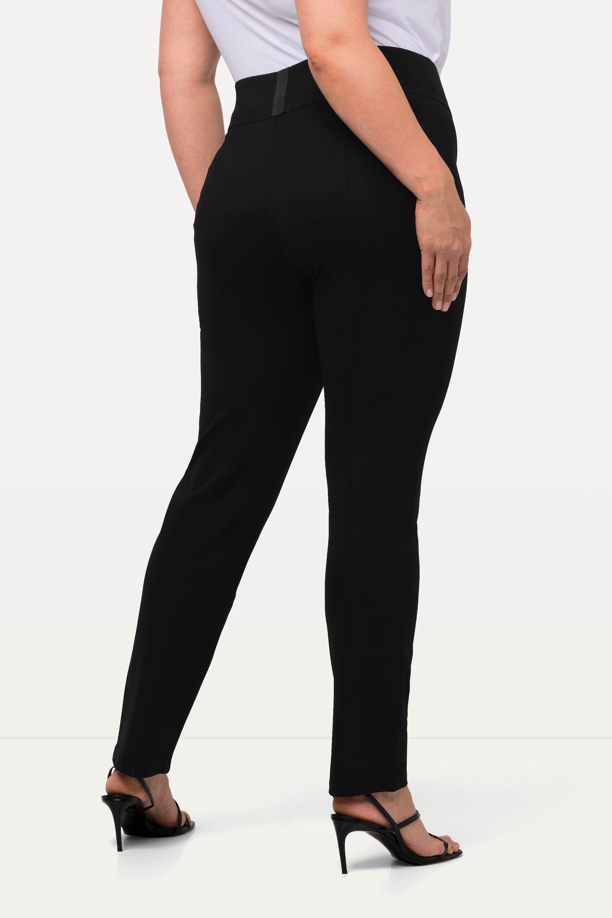 Ulla Popken Sienna Hose schmales Bein Elastikbund Punto di Roma  