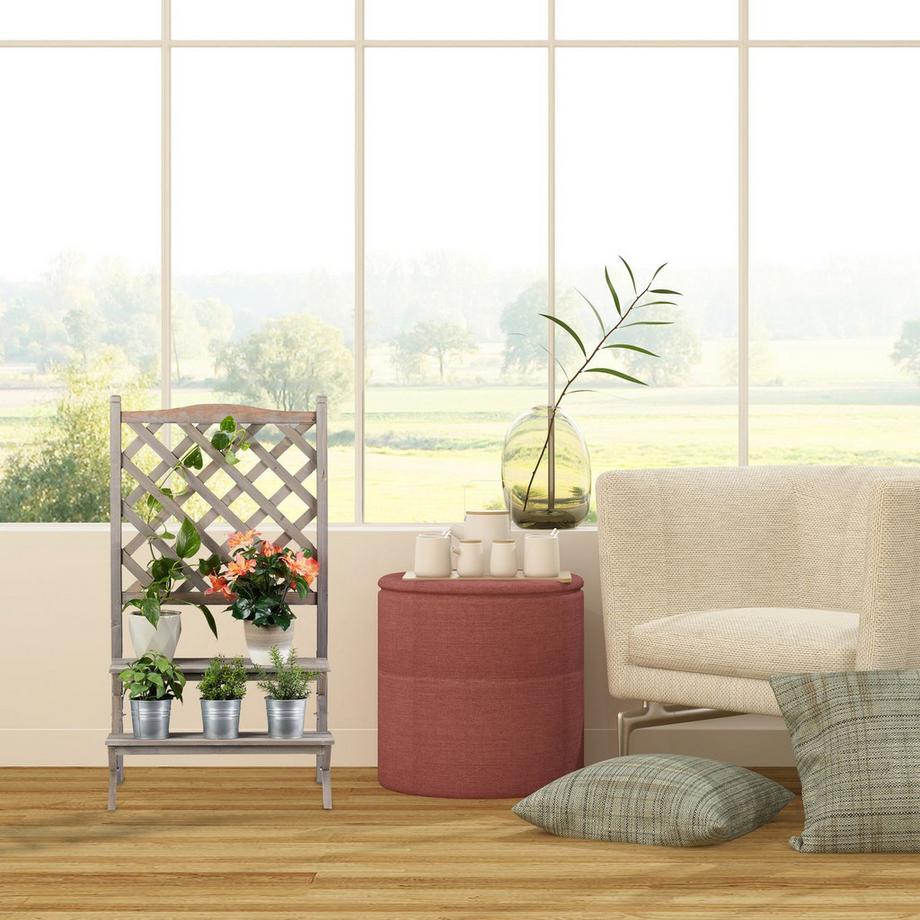 B2X Blumentreppe mit Spalier  