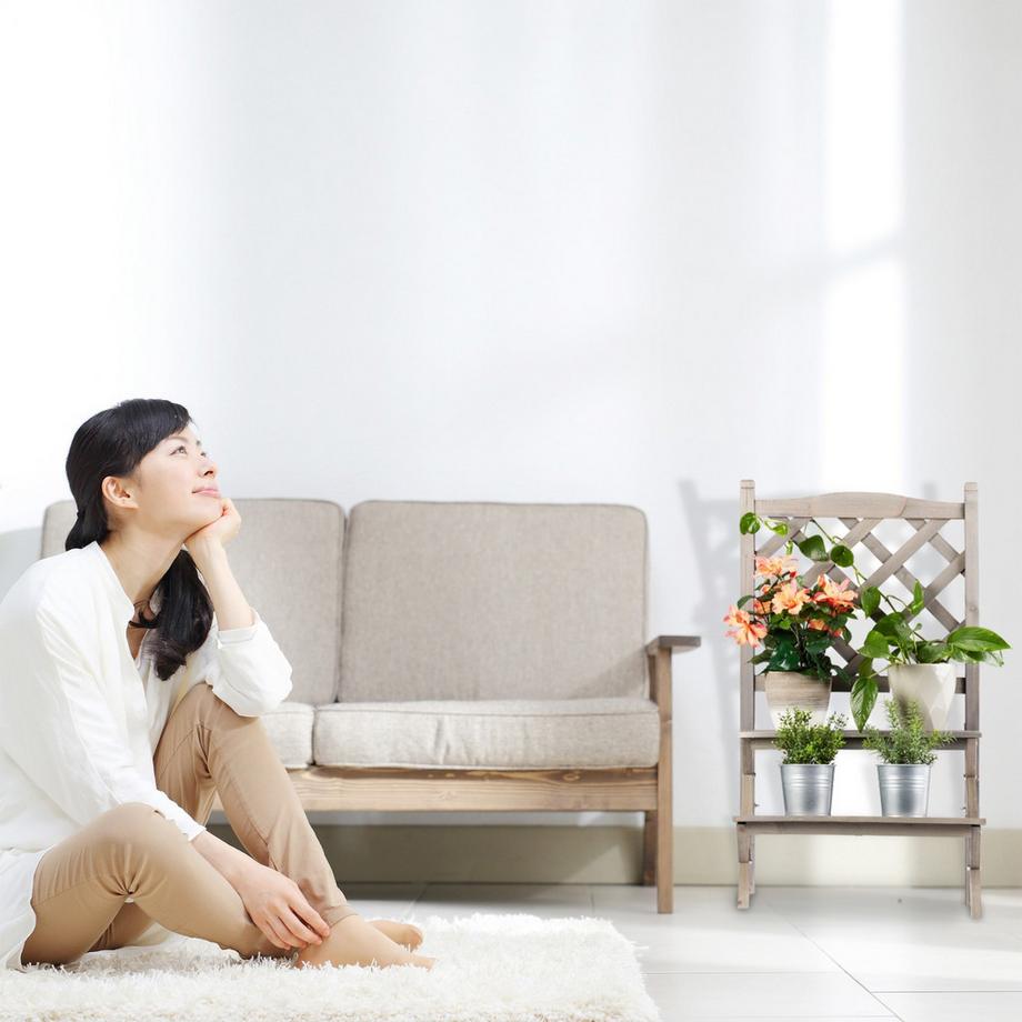 B2X Blumentreppe mit Spalier  