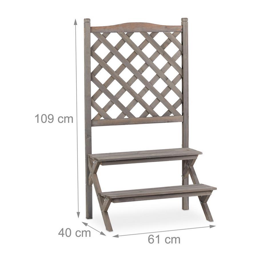 B2X Blumentreppe mit Spalier  