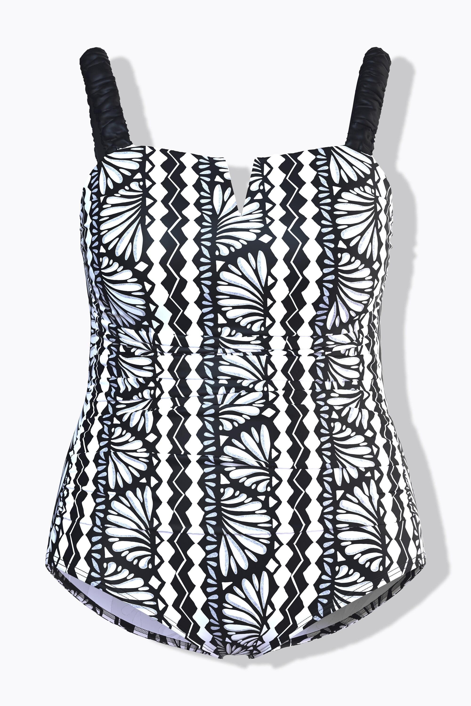 Ulla Popken Maillot de bain bretelles élastiques bonnets souples recyclé  