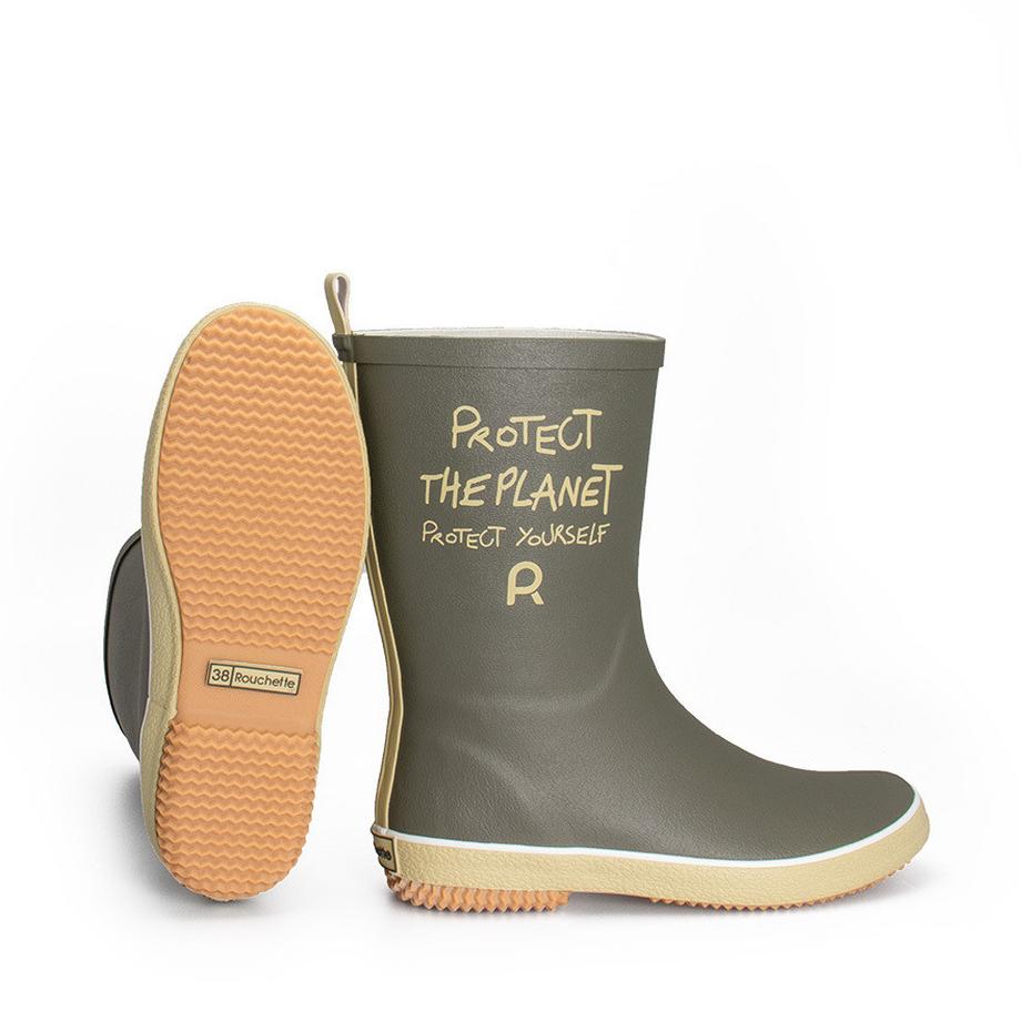 Rouchette  demi bottes de pluie protect the planet 