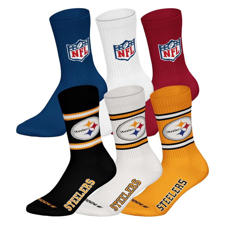 Chaussettes  Pack de 6 Stretch-NFL 6Pack Crew Socks