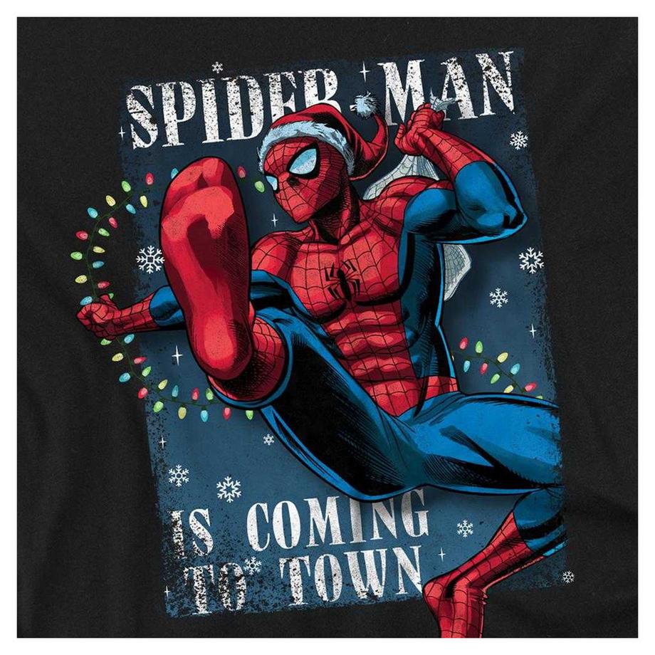 Spider-Man T-Shirt Manches Longues Is Coming To Town  