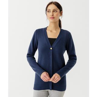 Damart  Gilet boutonné maille jersey réchauffée de laine. 