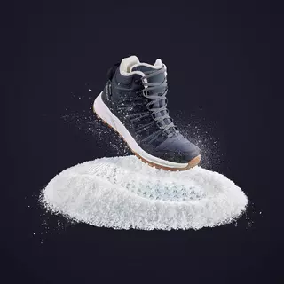 Chaussures chaudes imperméables de randonnée neige - SH500 Mid Femme  QUECHUA