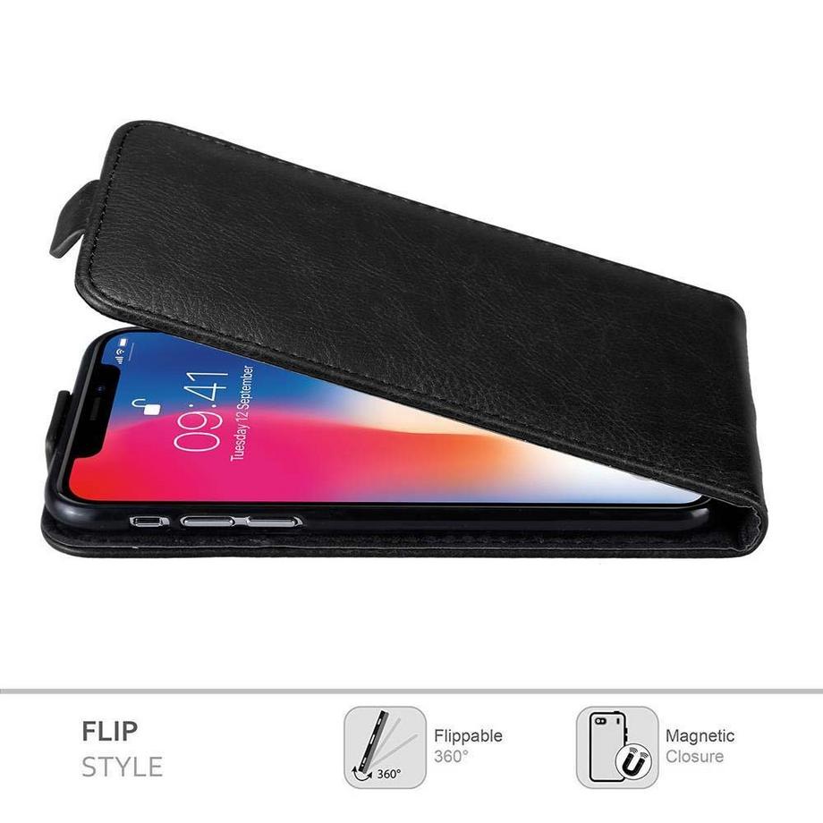 Cadorabo  Housse compatible avec Apple iPhone X / XS - Coque de protection au design flip avec fermeture magnétique 