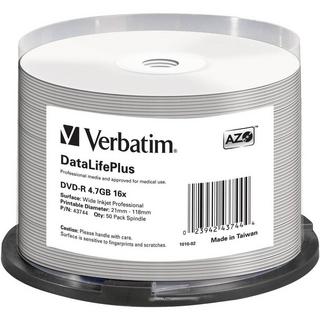 Verbatim  Verbatim DVD-R 4.7GB 16x 50er Spindel bedruckbar 