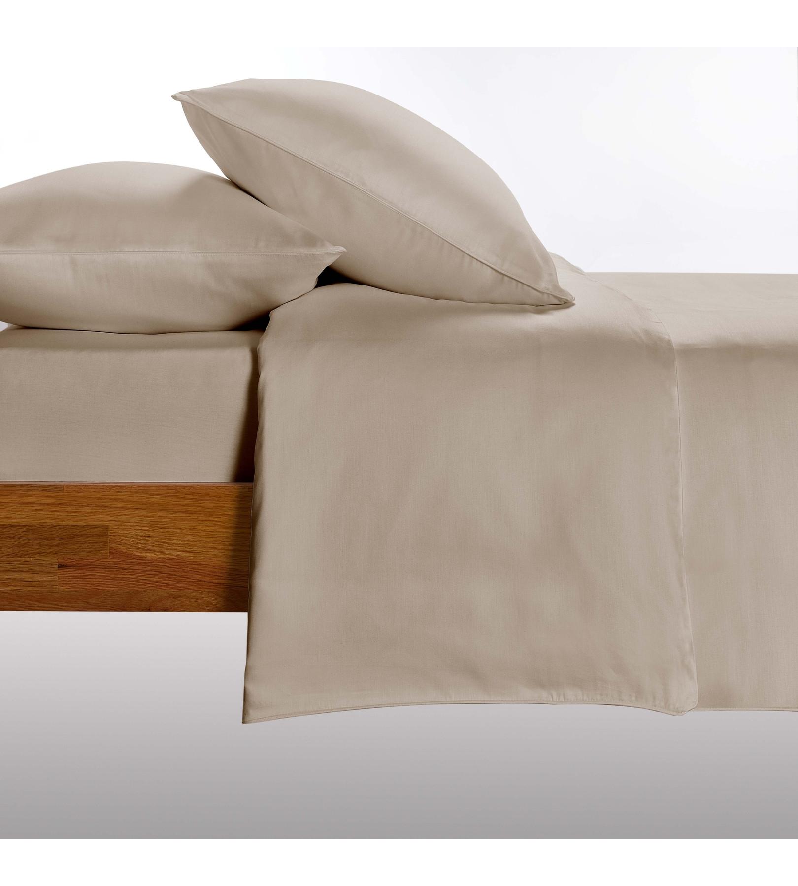 Living Home Uni Satin 100 Taie d'oreiller  