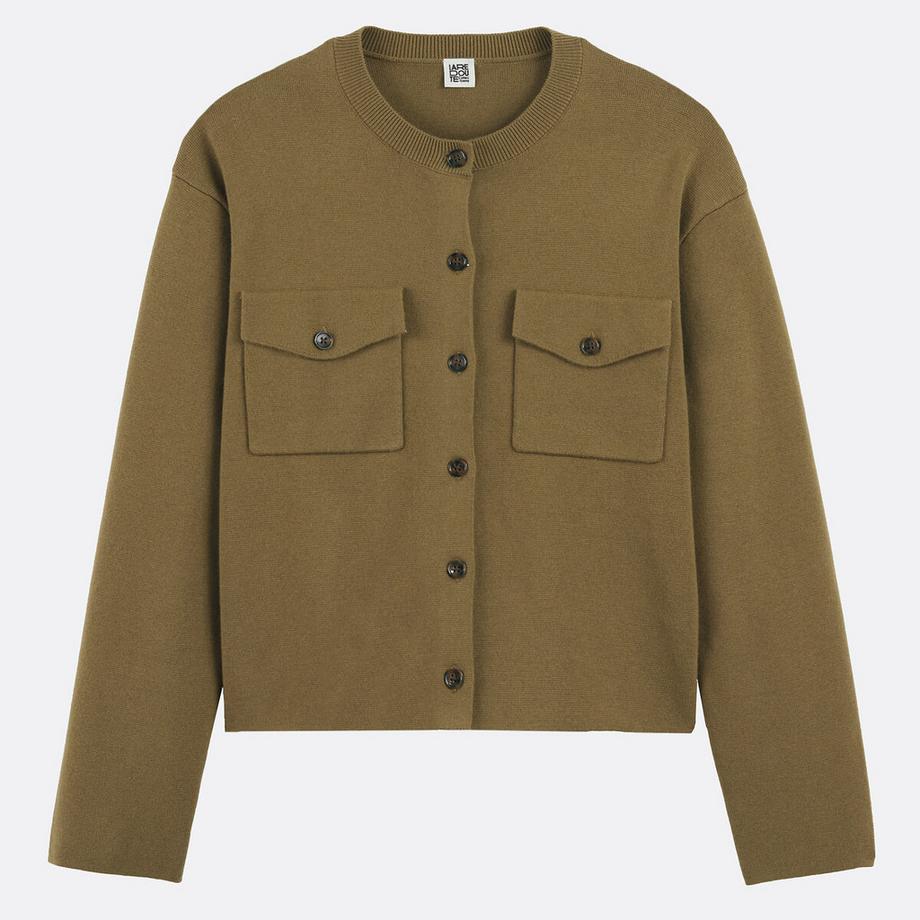 La Redoute Collections Cardigan in maglia milano collo tondo  