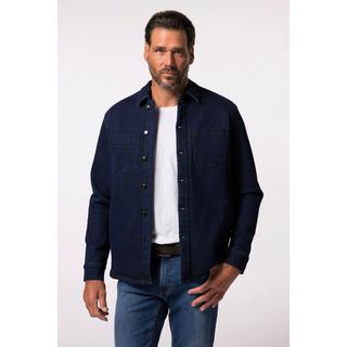 JP1880 Jeansjacke mit Teddyfutter und Brusttaschen  