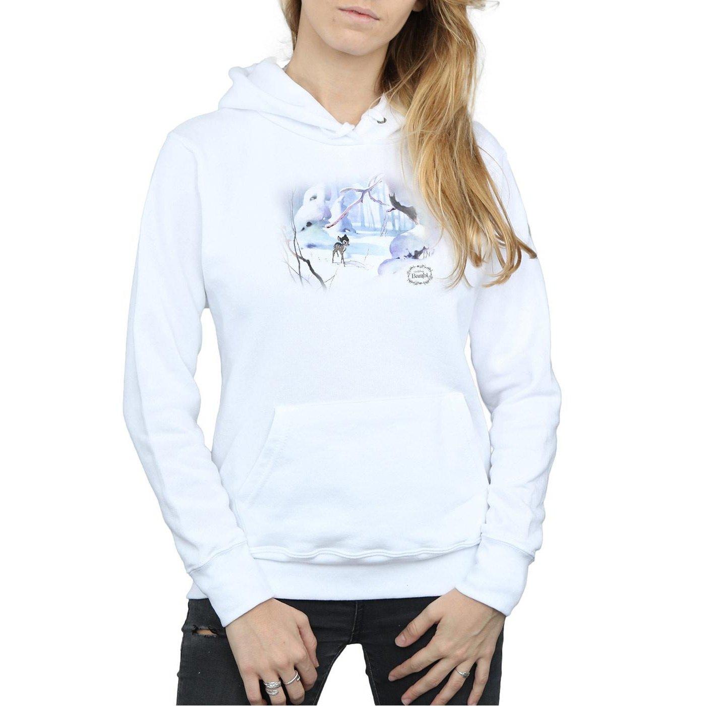 Disney Bambi Scène d'Hiver Sweat à Capuche  