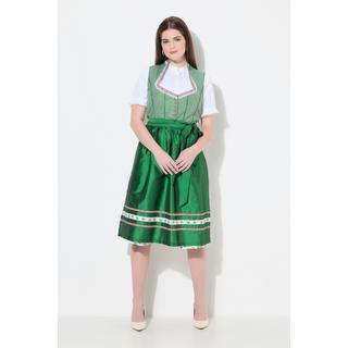 Ulla Popken Dirndl Allacciatura Scollo a Cuore Senza Maniche  