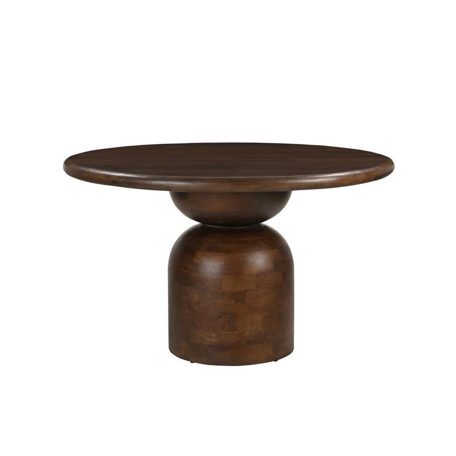 mutoni Table à manger Arcos marron ronde 130  