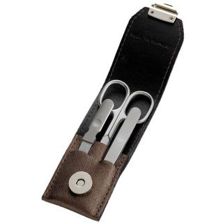 HERBA  Herba.Manikür Set 3-teilig Inox im Stecketui, braun 