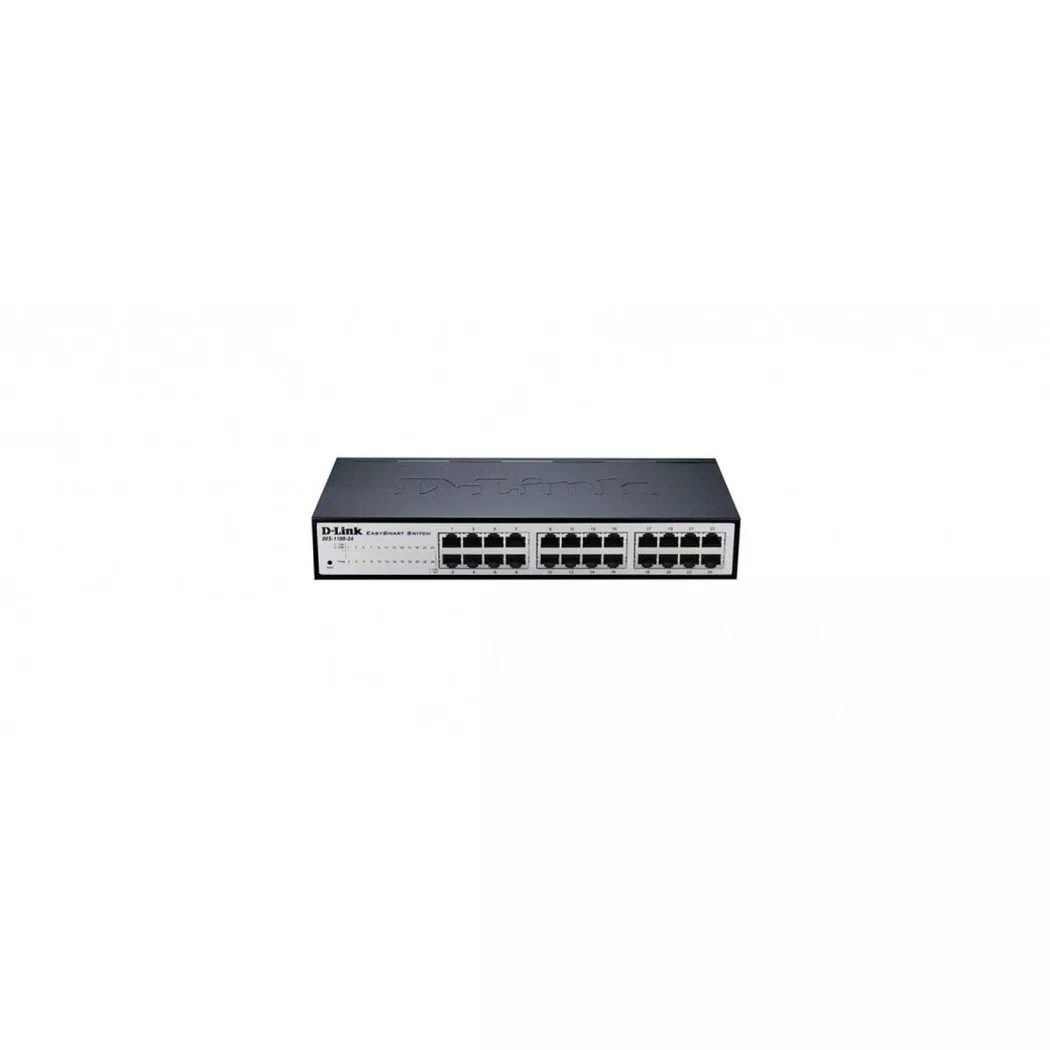 D-Link DGS-1100-24V2 Managed L2 Gigabit Ethernet (10/100/1000) 1U Blac