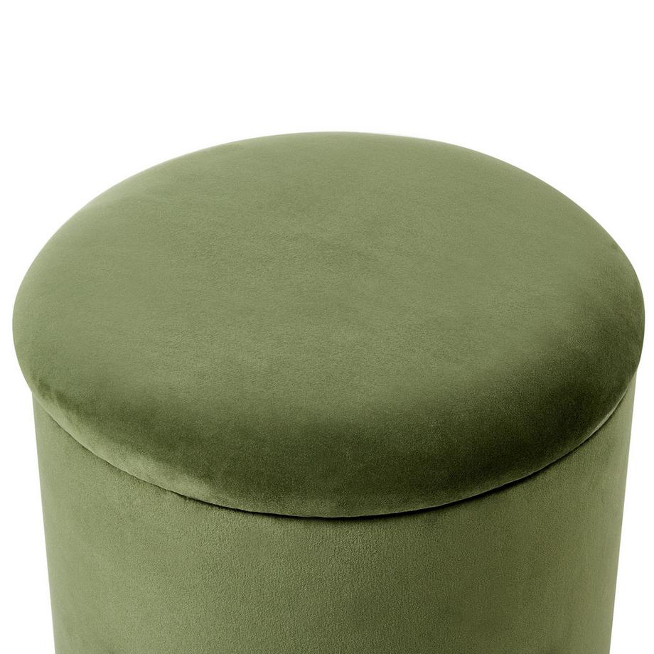 Beliani Pouf de rangement en Velours  WENONA  