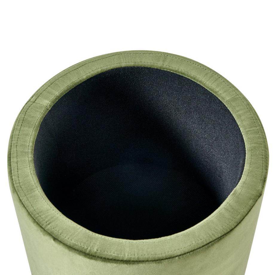 Beliani Pouf de rangement en Velours  WENONA  