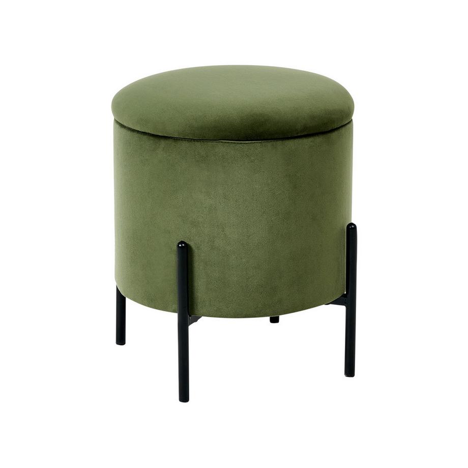 Pouf mit Stauraum aus Samtstoff  WENONA