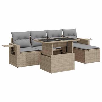 Gartensofa set poly-rattan
