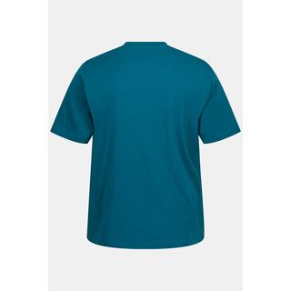 JP1880  T-shirt con mezze maniche, scollo a girocollo e ricami 