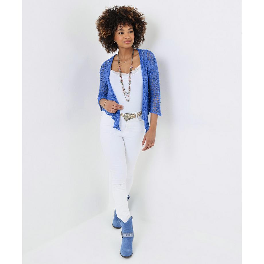 Joe Browns Leichter Popcorn Strick 3/4 Cardigan  