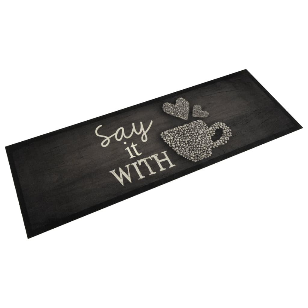 VidaXL Tapis de cuisine polyamide  