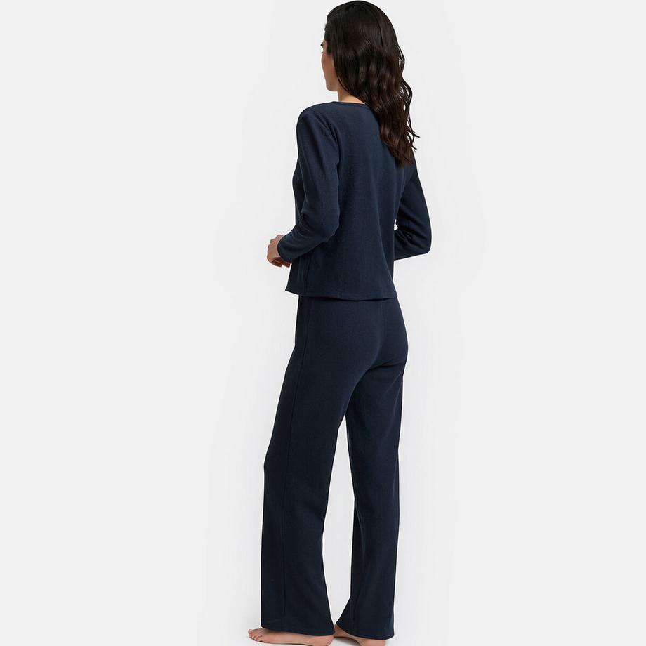 La Redoute Collections Pyjama manches longues col en V  