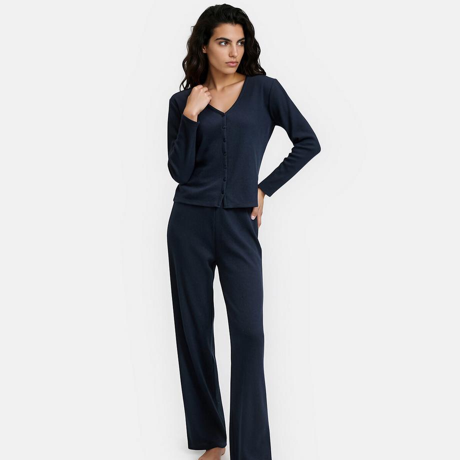 Pyjama en maille nid d'abeille