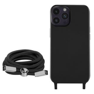 Avizar  Cover con Cordino iPhone 14 Pro Max Nera 