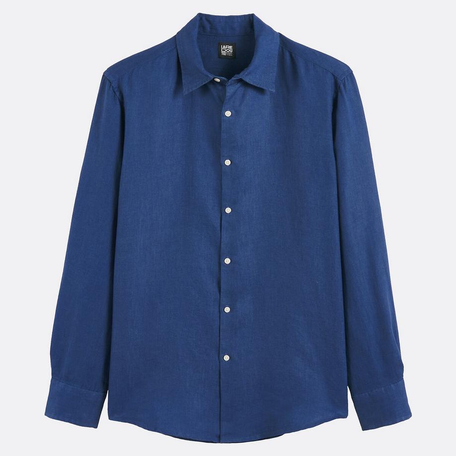 La Redoute Collections Signature Camicia Dritta Lino Maniche Lunghe  