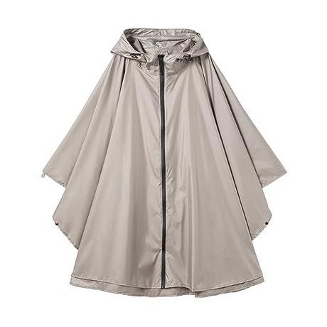 Alopini Poncho antipioggia elegante impermeabile con cappuccio cerniera  