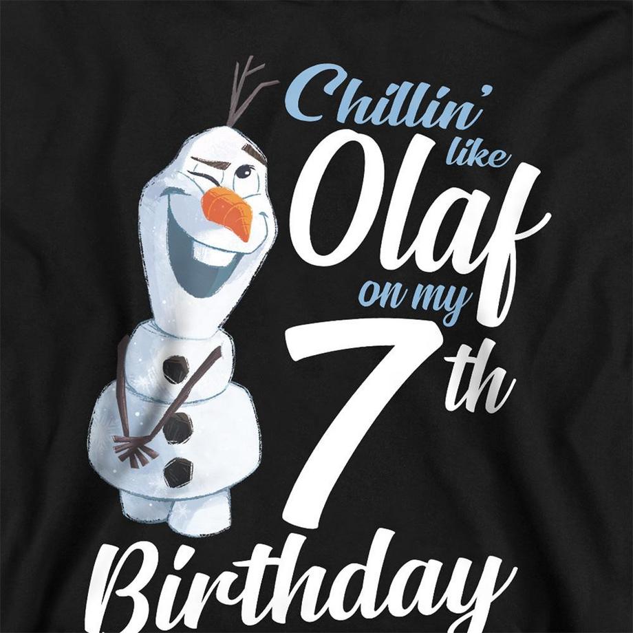 FROZEN  Sweat À Capuche 7ème Anniversaire Chillin Like Olaf 