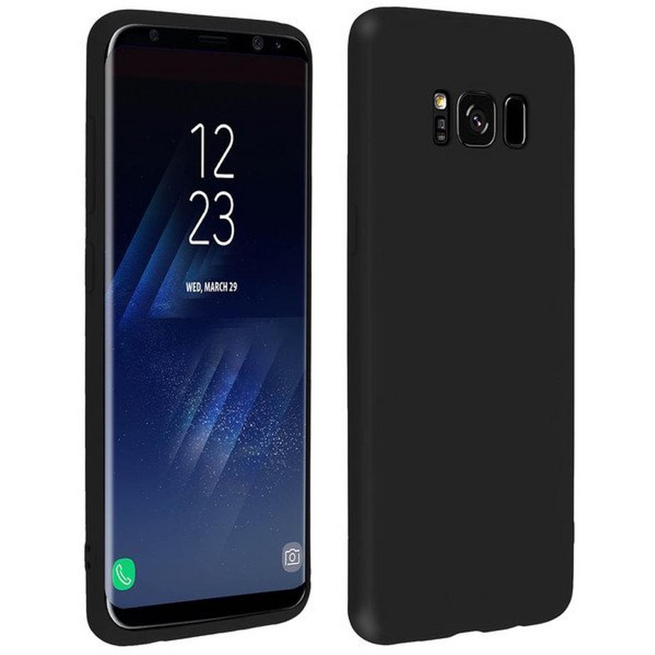 Avizar  Coque Soft Touch Noir Galaxy S8 