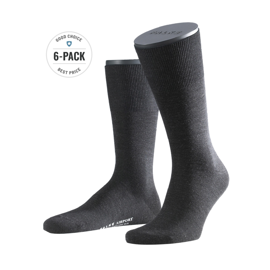 6-Pack Airport Socks Wool