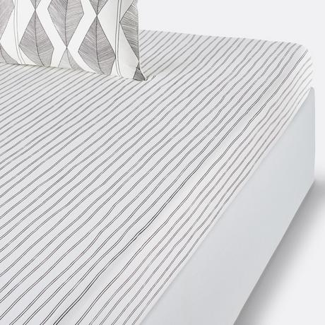 La Redoute Intérieurs Lenzuolo con angoli Assane a righe  