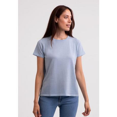 CASH-MERE.CH T-Shirt Manches Courtes Col Rond  
