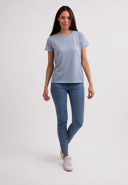 CASH-MERE.CH T-Shirt Manches Courtes Col Rond  